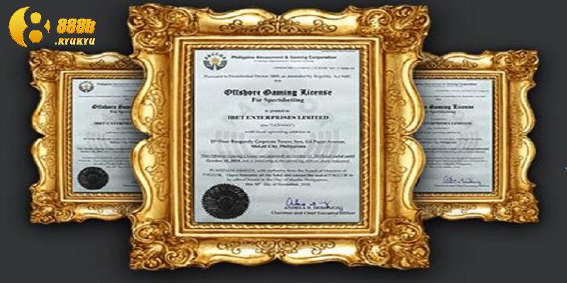 Những giấy phép hoạt động 888B được chứng nhận Những giấy phép hoạt động 888B được chứng nhận